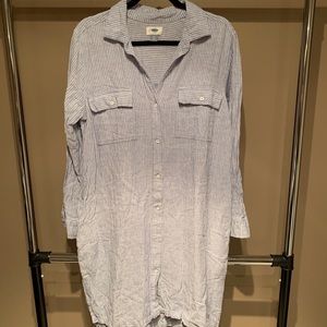 Old Navy Striped Button Down Dress - Size XL